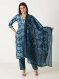 Premium cotton kurti with dupatta under 1500 – festive ethnic wear