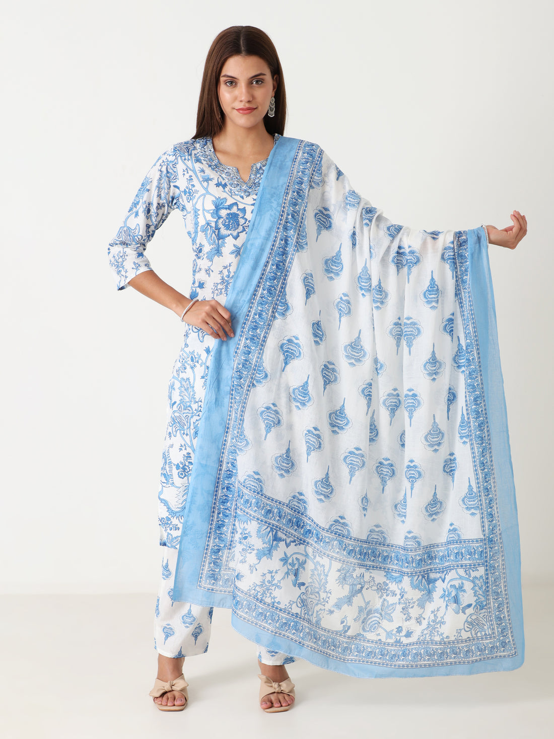 Best cotton kurti with dupatta under 999 – comfortable daily use