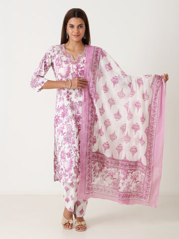Affordable cotton kurti with dupatta under 900 – elegant daily wear