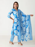 Trendy cotton kurti with dupatta  – modern ethnic look for women
