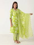 Stylish cotton kurti with dupatta  – fashion wear