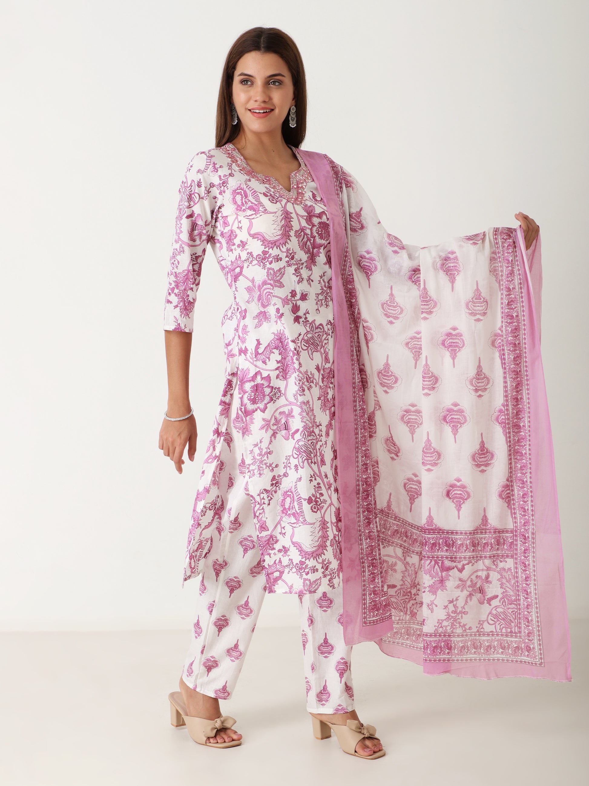 Budget friendly cotton kurti with dupatta for women – price under 900