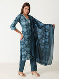 Stylish cotton kurti with dupatta  – fashion wear