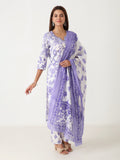 Printed cotton kurti with dupatta  – festive collection