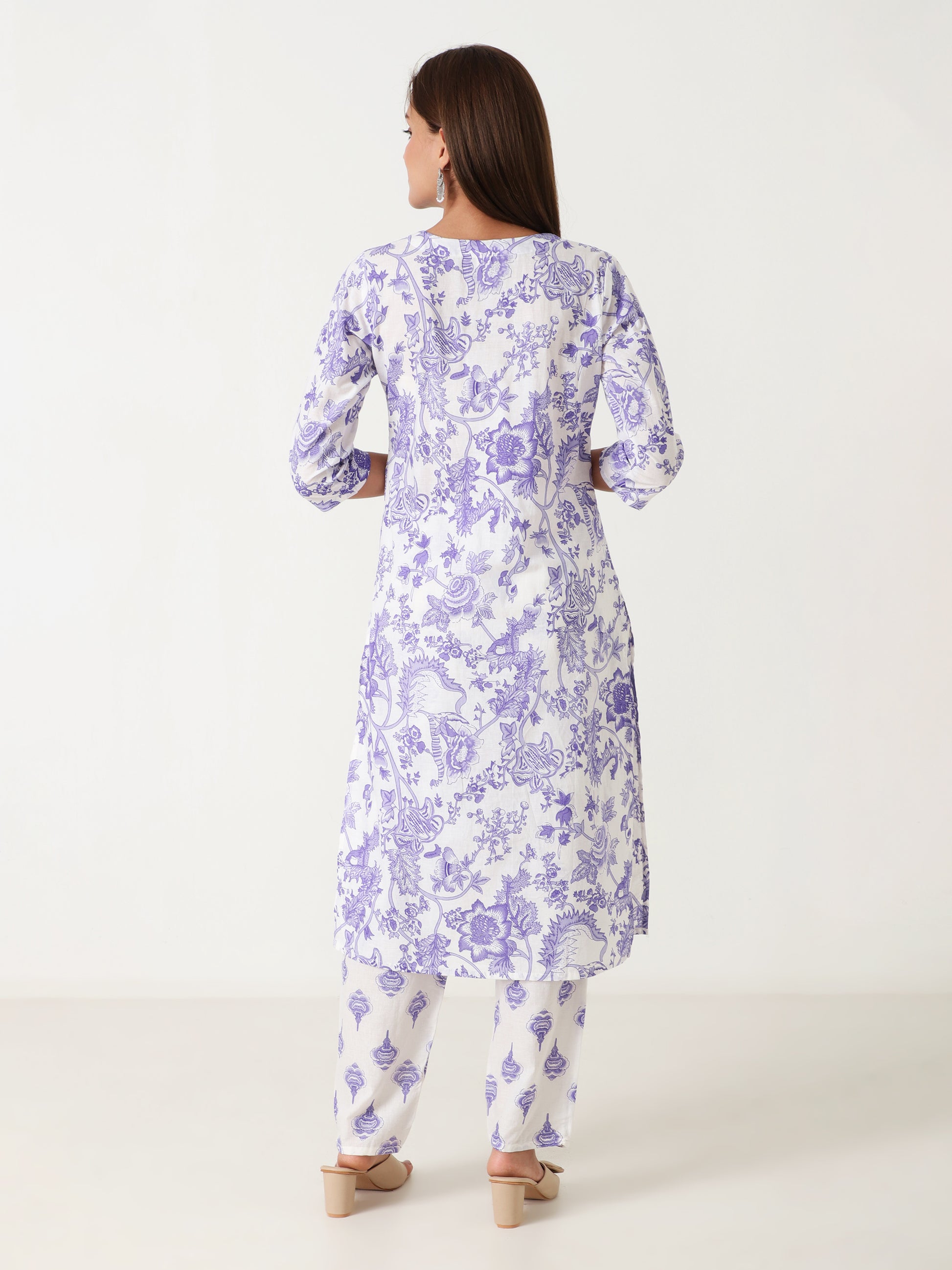 Printed cotton kurti with dupatta  – festive collection