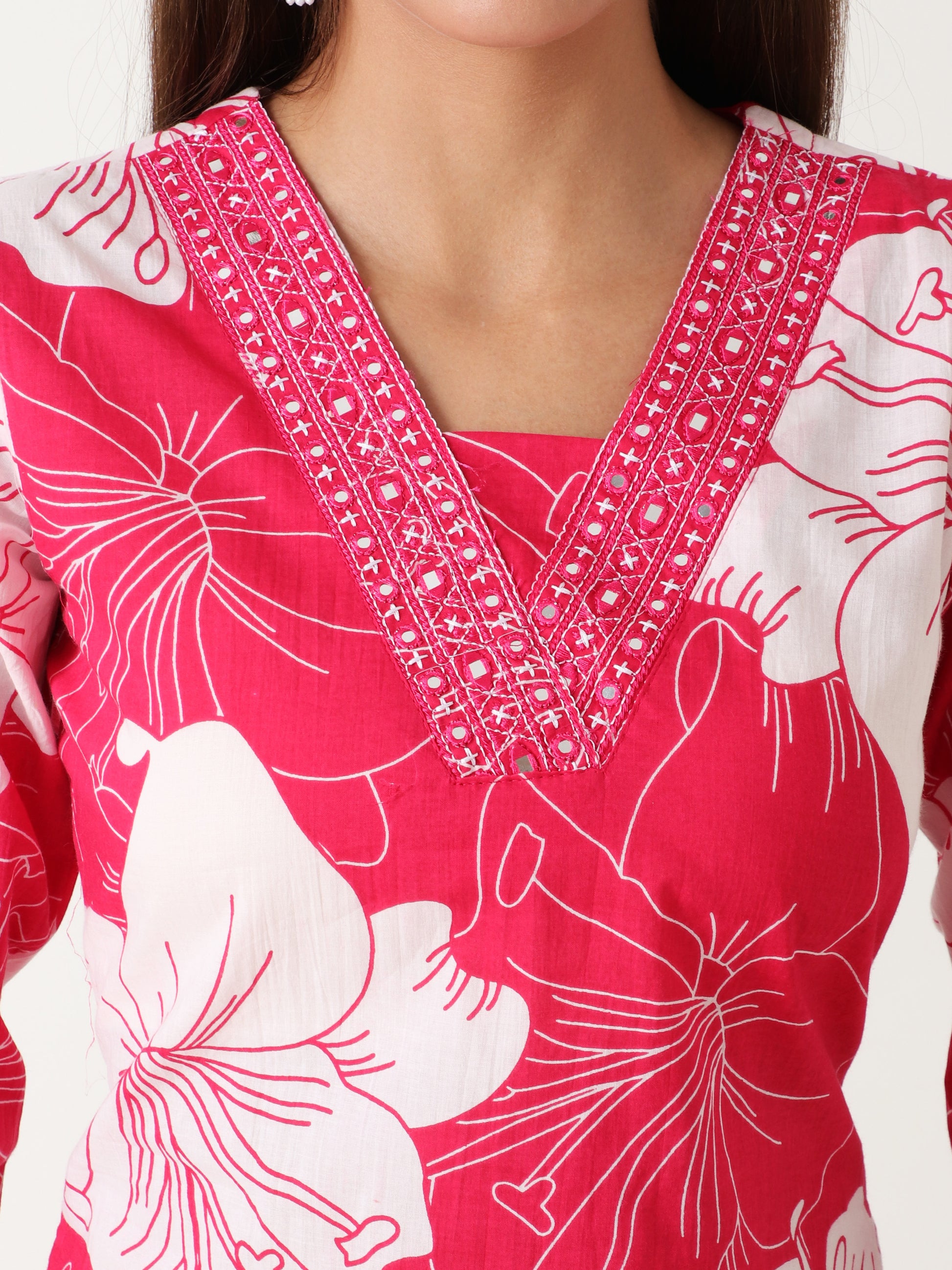 Elegant cotton kurti with dupatta under 999 for daily use