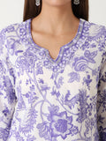 Stylish cotton kurti with dupatta  – fashion wear