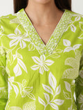 Affordable cotton kurti with dupatta  – office outfit