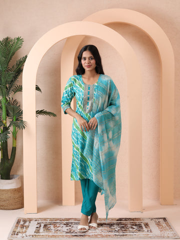 Varnnan Emerald Haze Kurti Set | Cotton Kurti For Women | Stylish Kurti OnlineĀ |Ā Varnnan