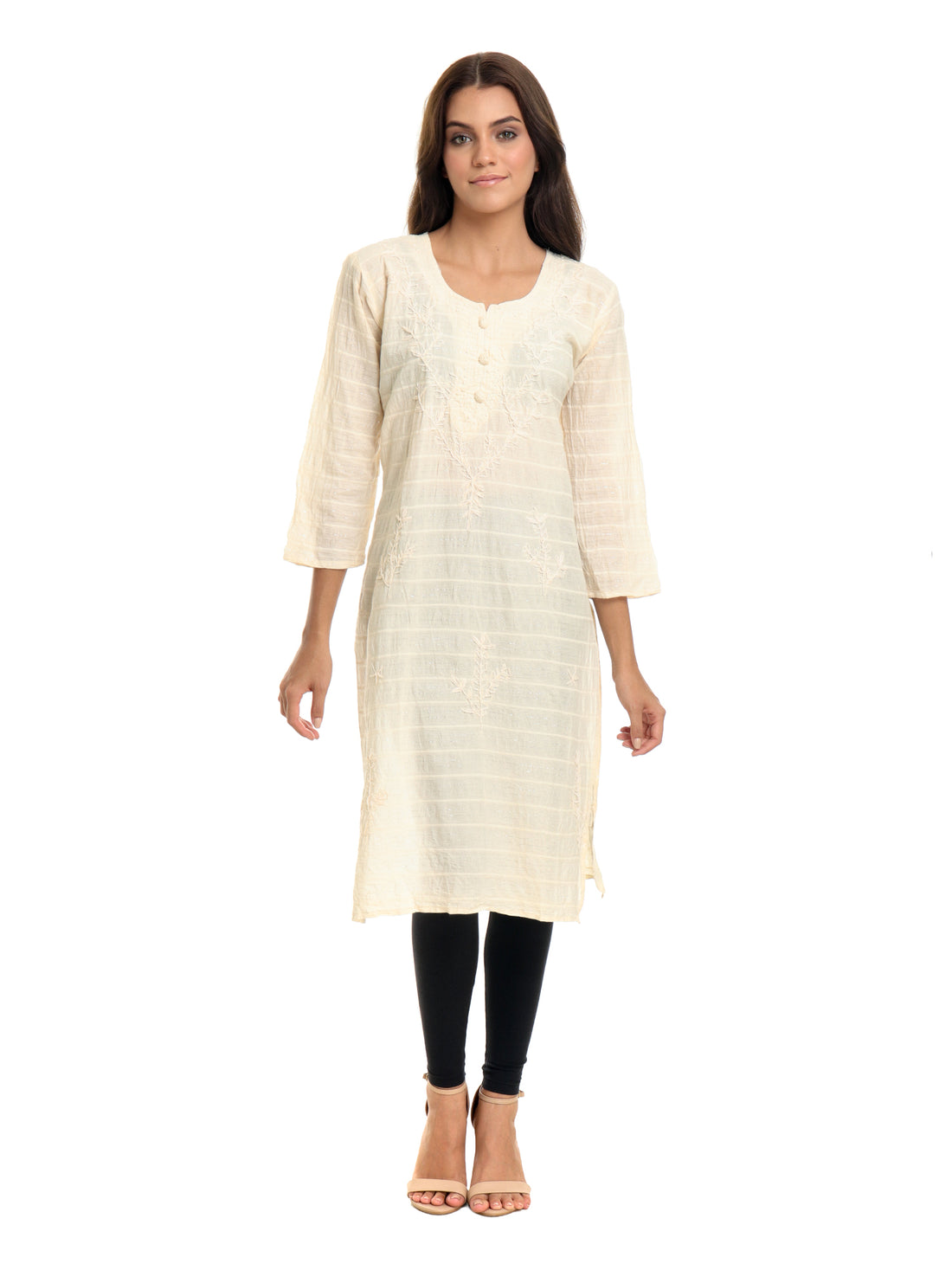 Elegant chikankari cotton kurti for women under 300 for daily use
