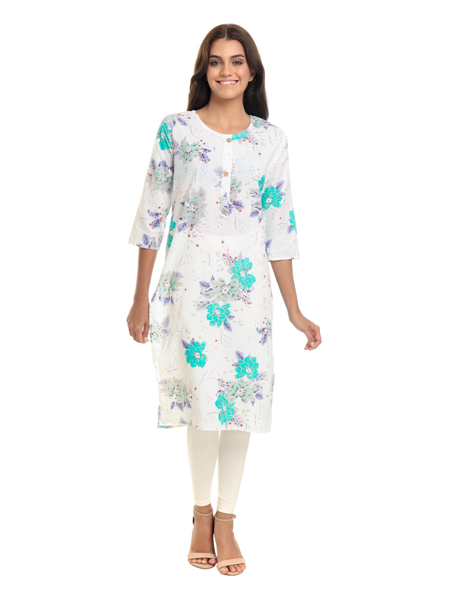 Best cotton floral print kurti for women under 300