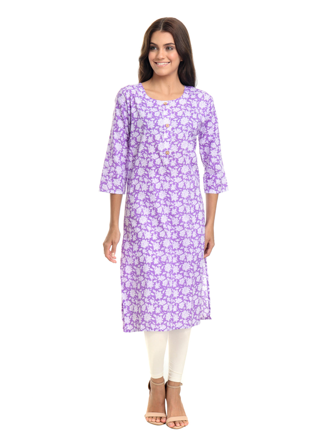 Simple printed cotton kurti for women under 300 – casual outfit