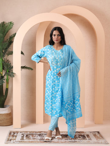 Varnnan Sky Whisper Kurti Set | Cotton Kurti For Women | Stylish Kurti Online | Varnnan