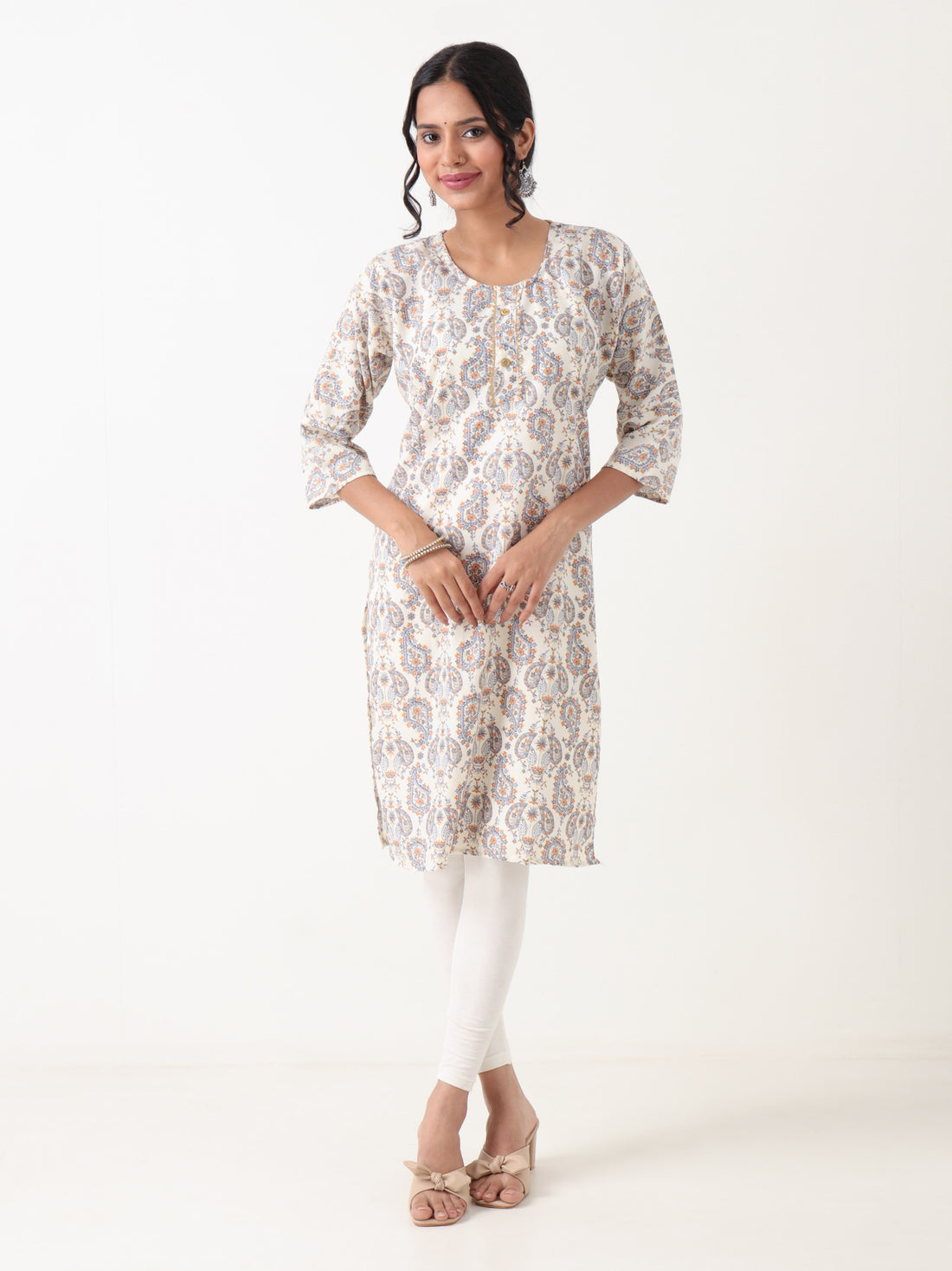 Printed Rayon Kurti for Women – Varnnan