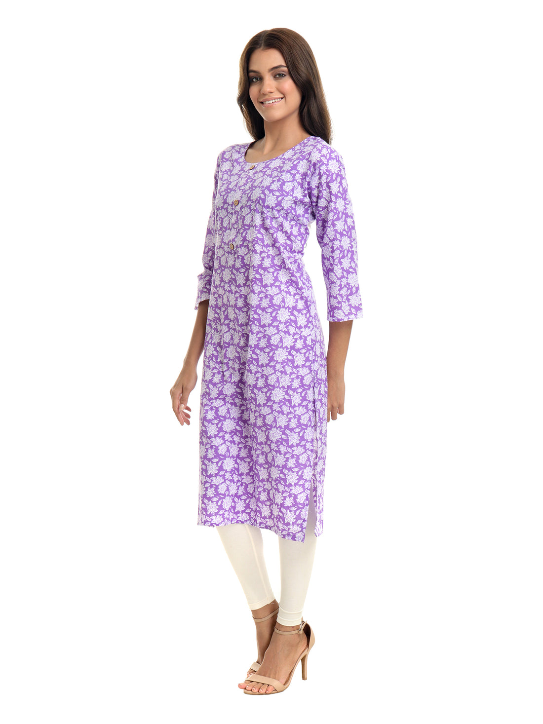 Simple printed cotton kurti for women under 300 – casual outfit