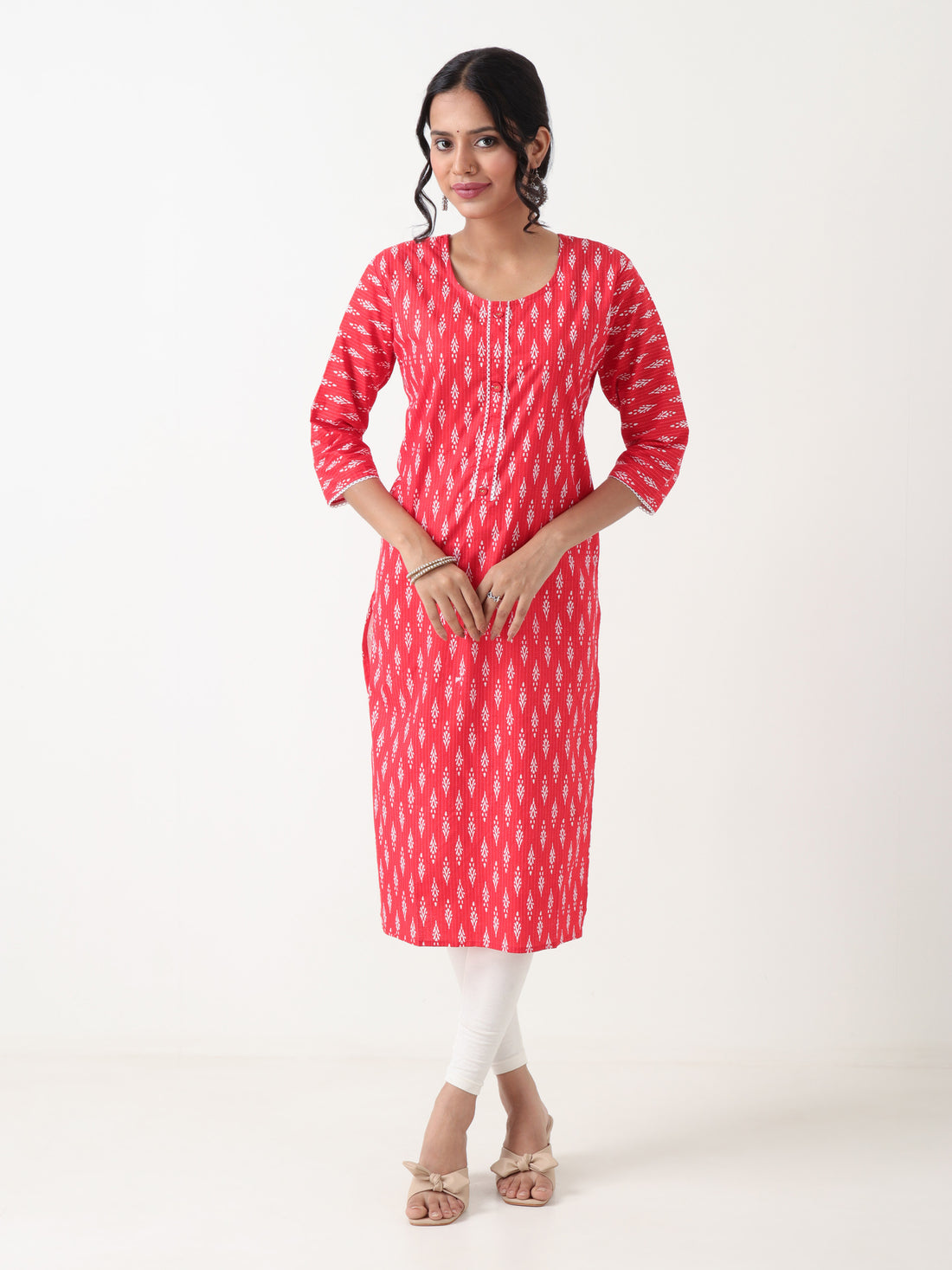Varnnan Scarlet Bloom Single Kurti | Cotton Kurti For Women | Stylish Kurti Online | Varnnan