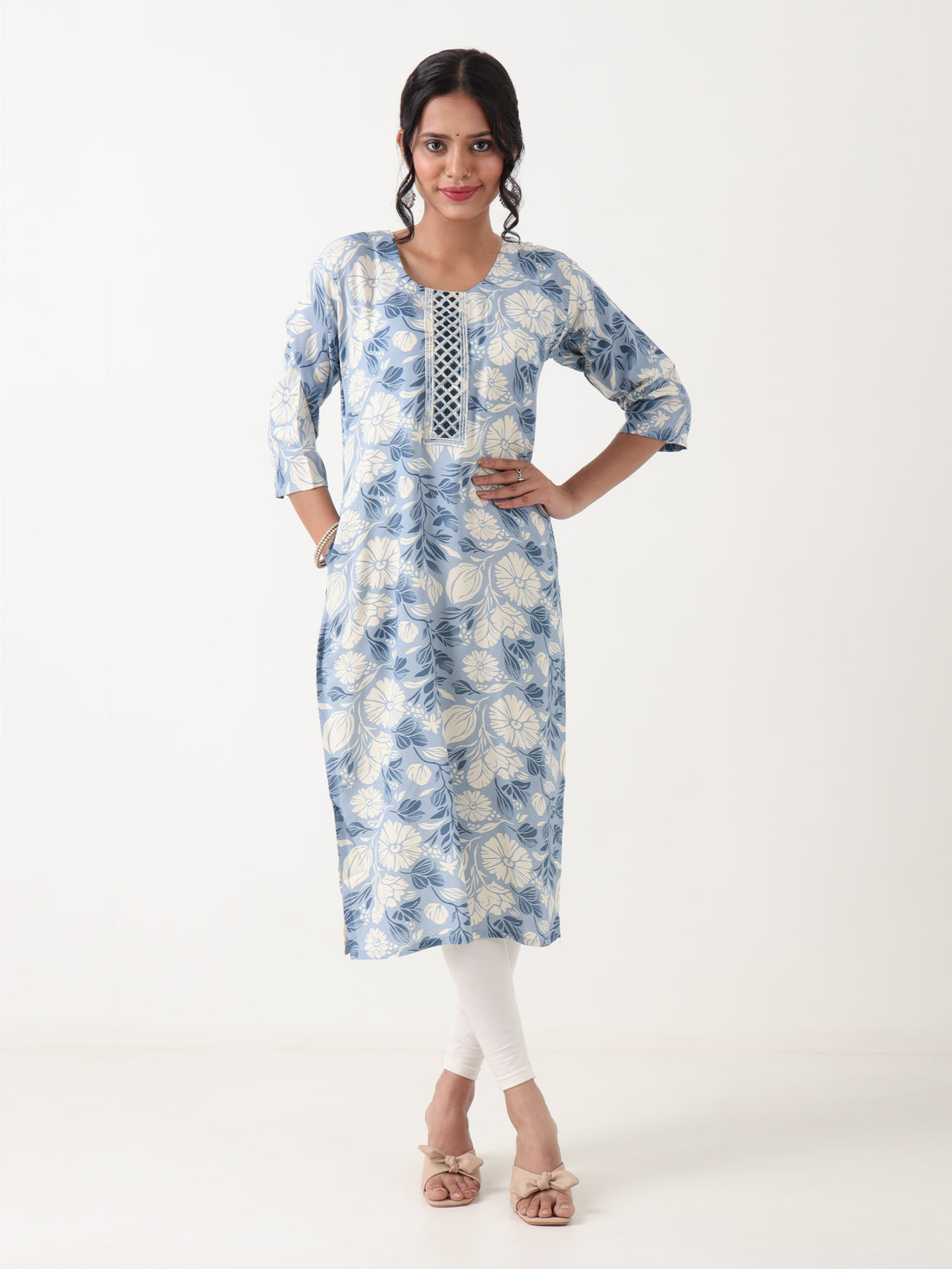 Varnnan Summer Sky Single Kurti  | Cotton Kurti For Women | Stylish Kurti Online | Varnnan