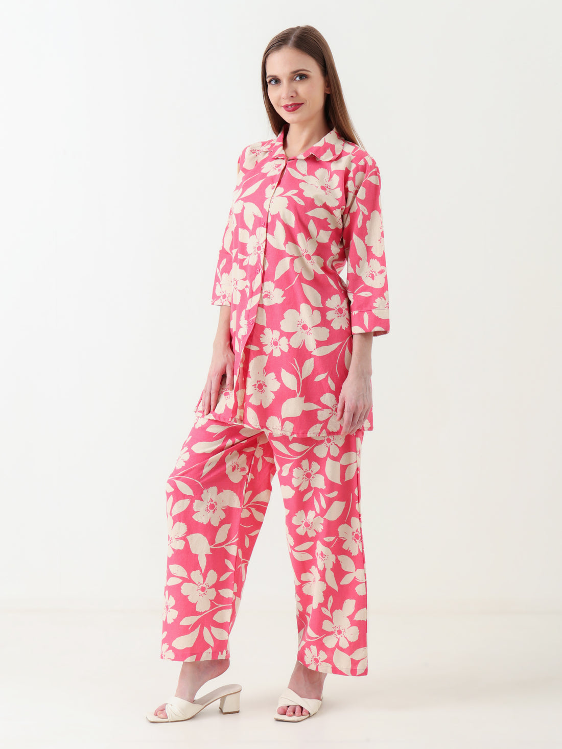 Varnnan Pastel Petals Co-ord Set | Cotton Kurti For Women | Stylish Kurti Online | Varnnan