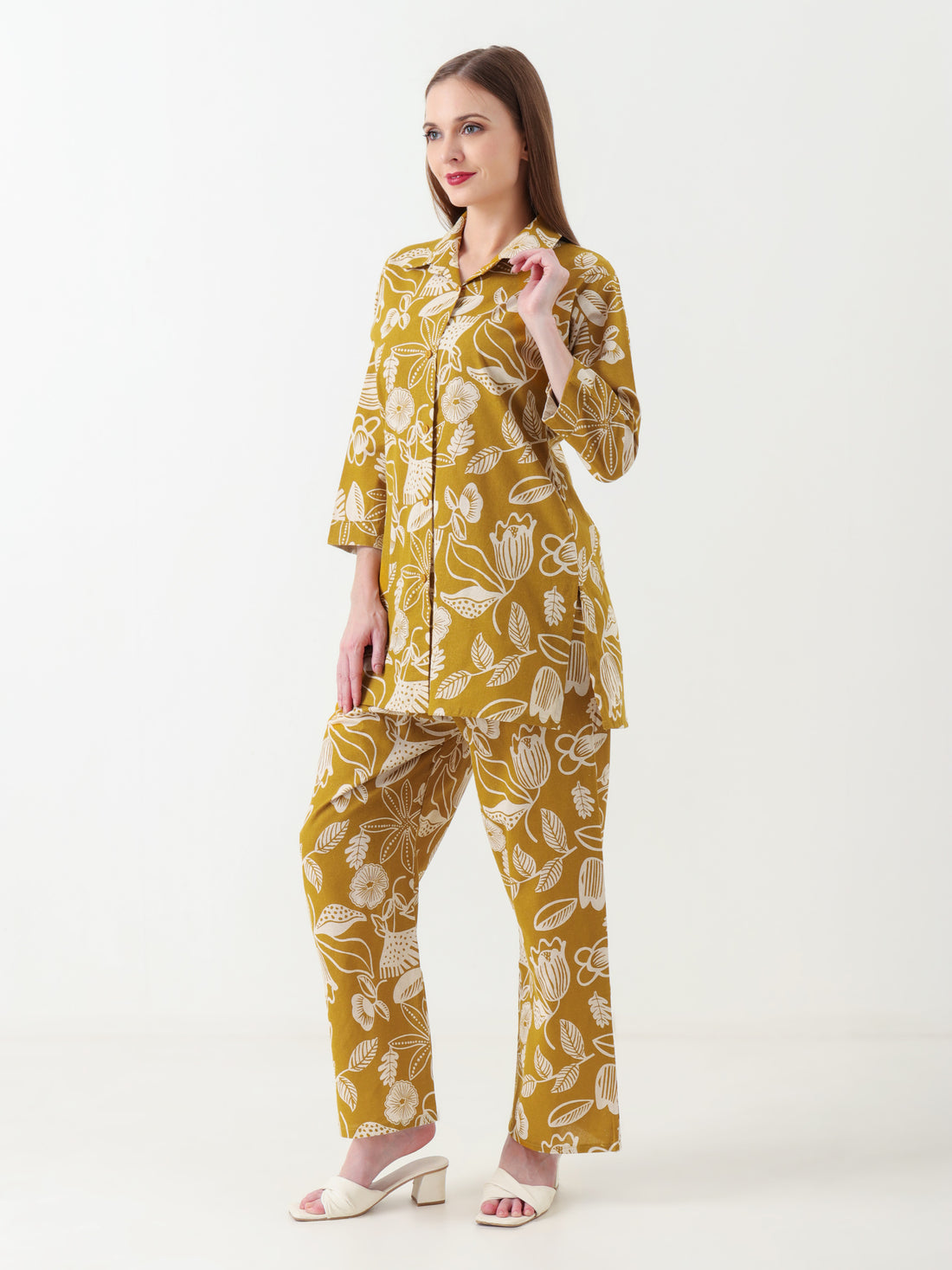Varnnan Green Grace Co-ord Set | Cotton Kurti For Women | Stylish Kurti Online | Varnnan