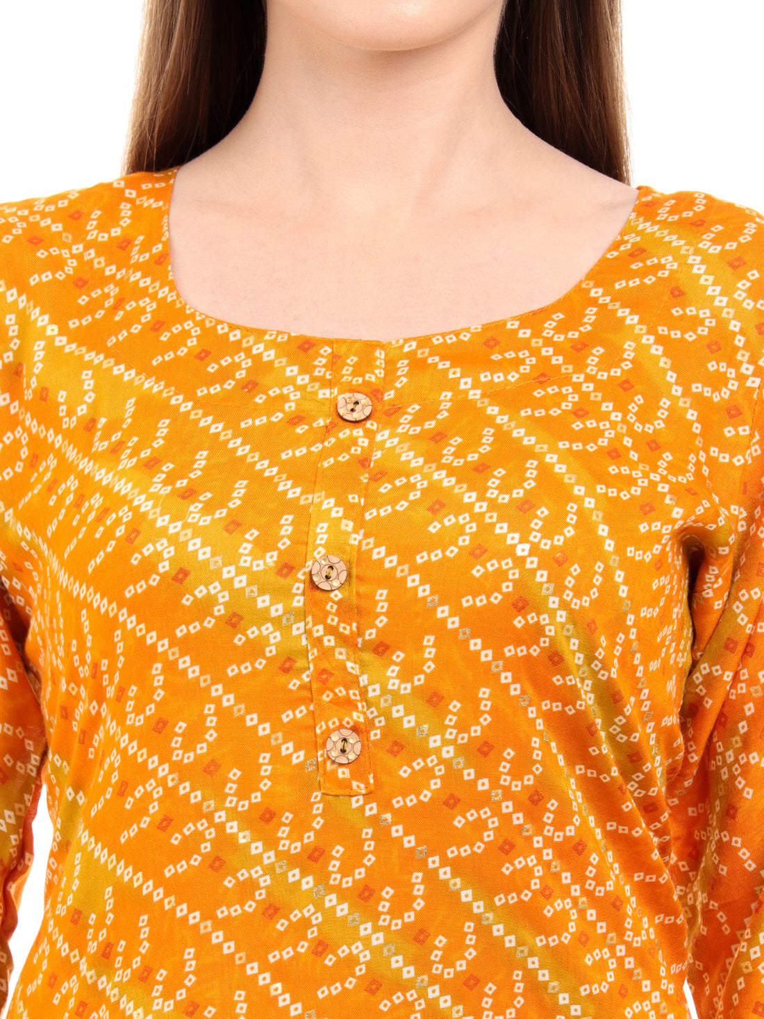 Varnnan Radiant Bandhani Rayon Kurti | Rayon Kurti For Women | Stylish Kurti Online | Varnnan