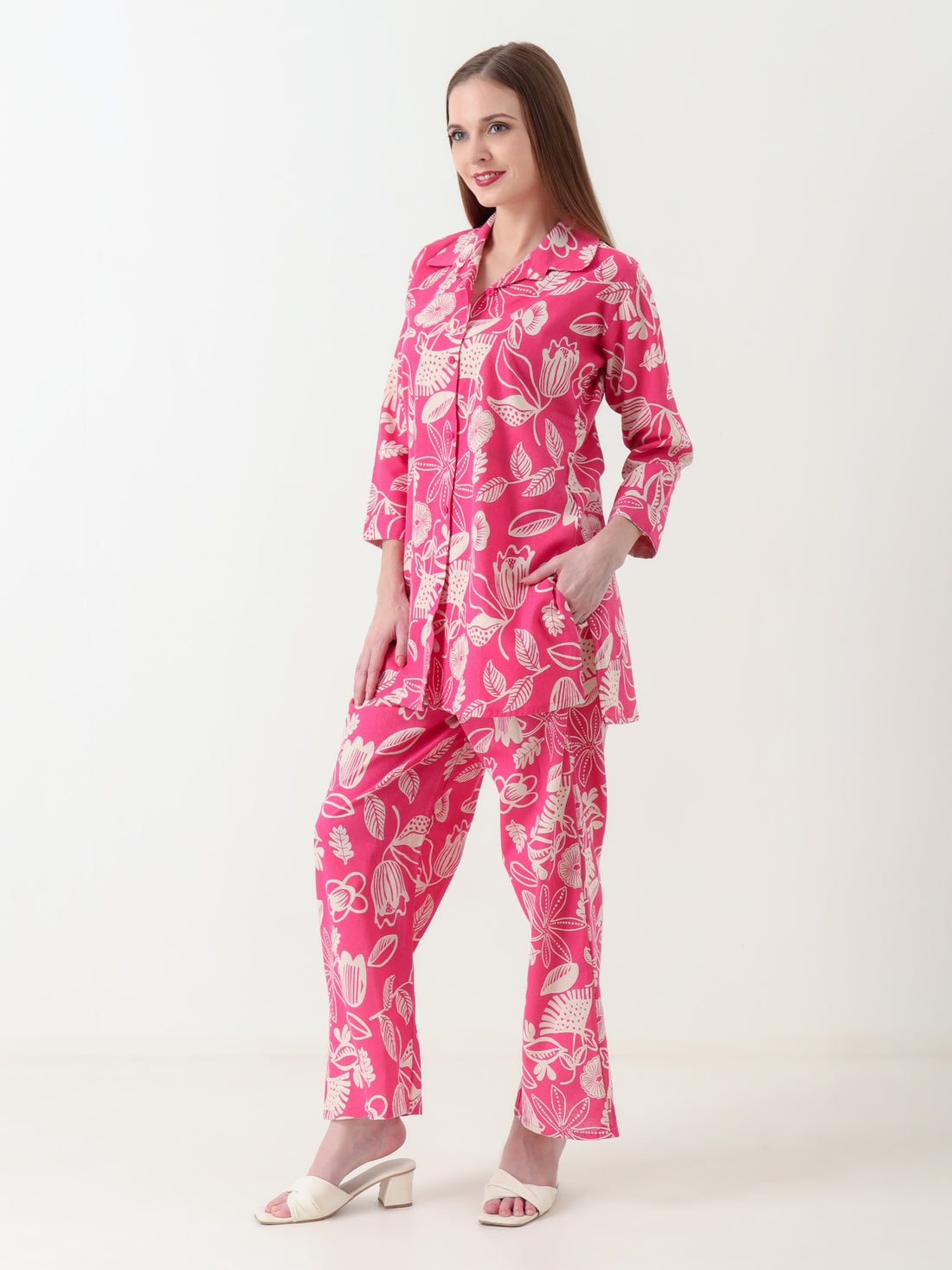 Varnnan Rosewhite Co-ord Set | Cotton Kurti For Women | Stylish Kurti Online | Varnnan