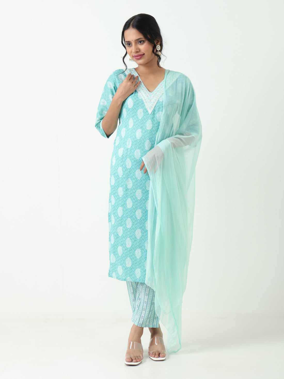 Varnnan Cotton Calm – Sky Edition  | Cotton Kurti For Women | Stylish Kurti Online | Varnnan