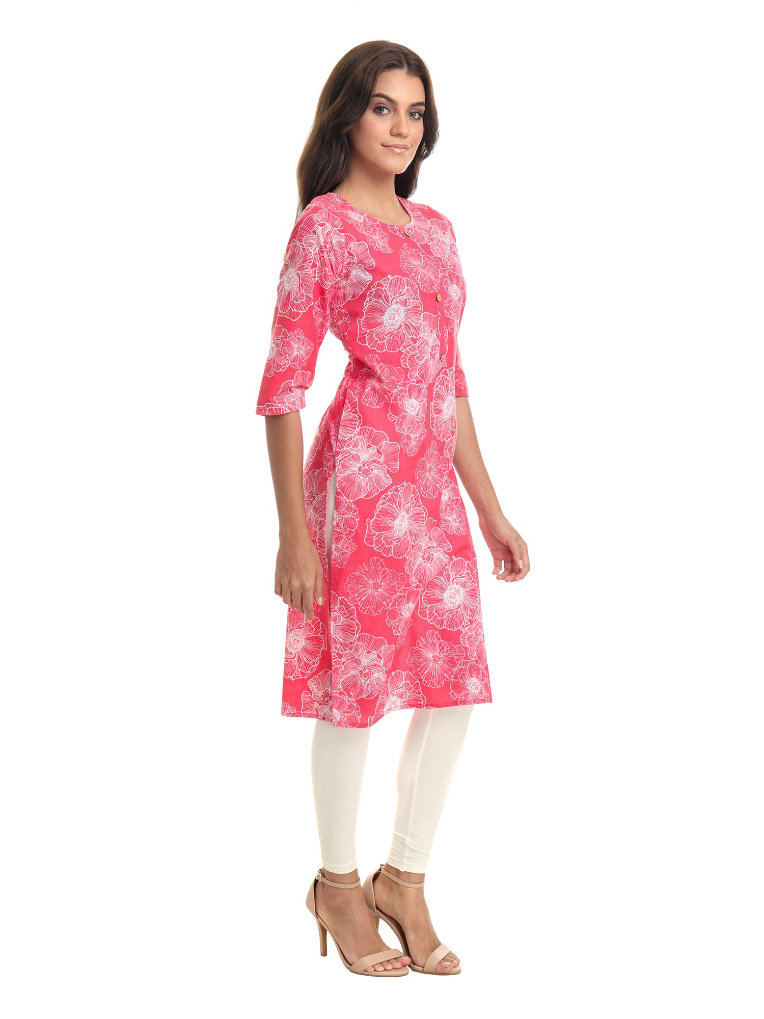 Lightweight printed cotton kurti for women under 300 – summer wear