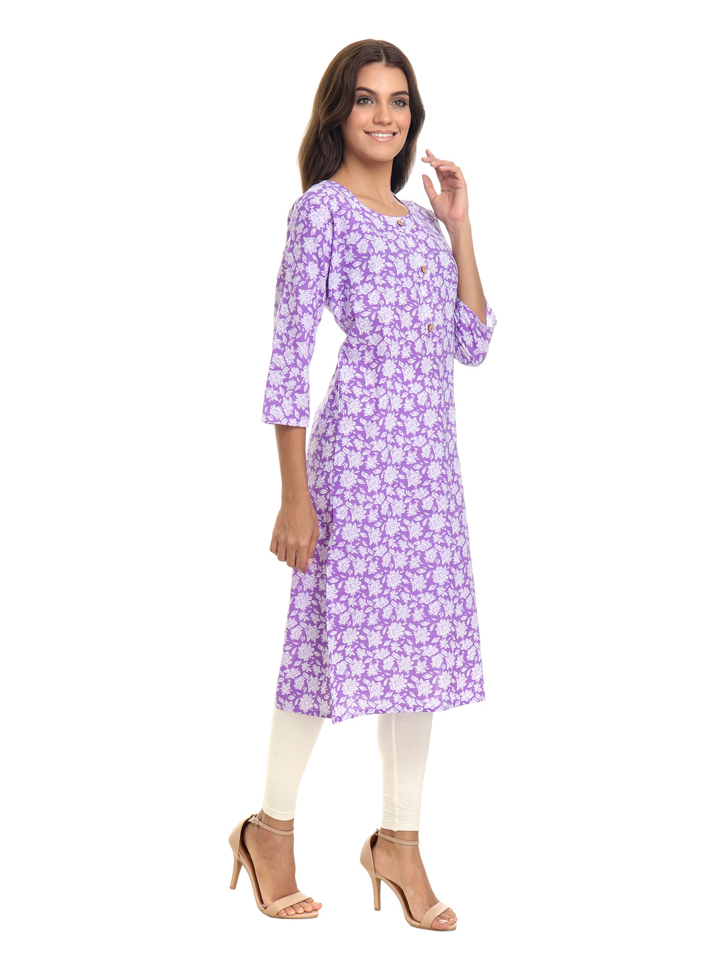 Stylish printed cotton kurti for women under 300 – festive look
