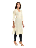 Lightweight chikankari cotton kurti for women under 300 – ethnic fashion