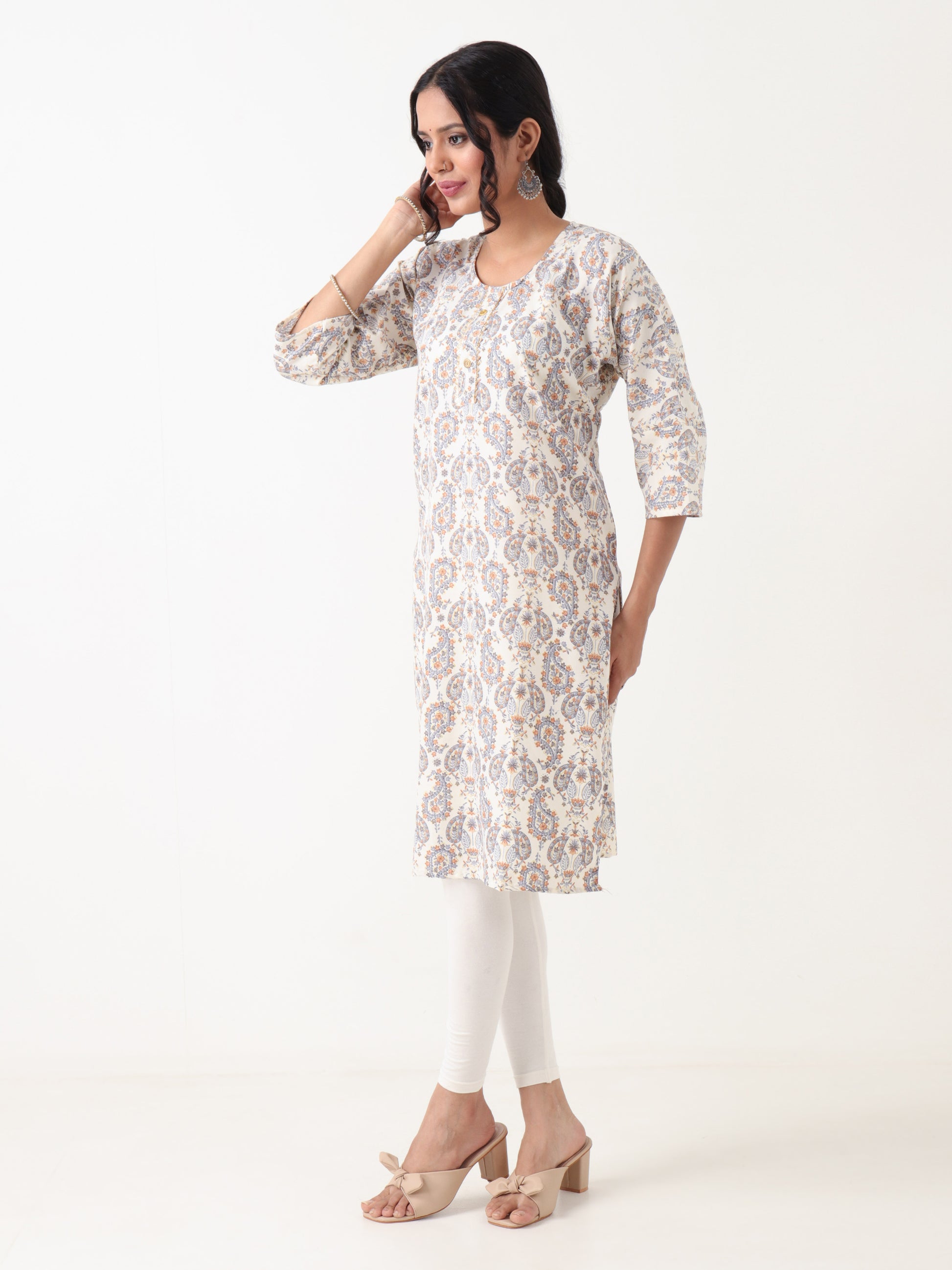 Printed Rayon Kurti for Women – Varnnan