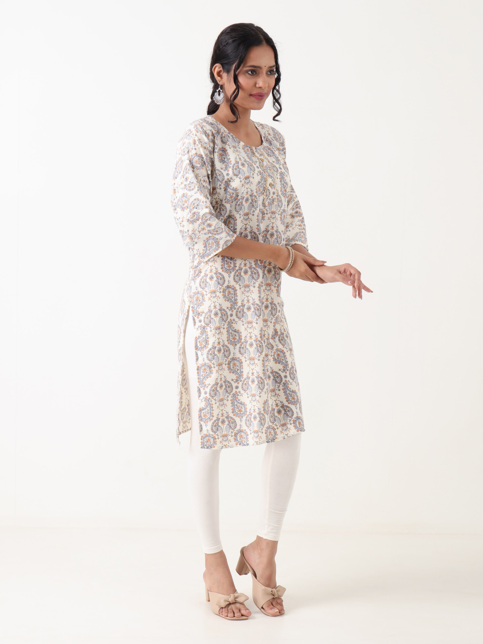 Printed Rayon Kurti for Women – Varnnan