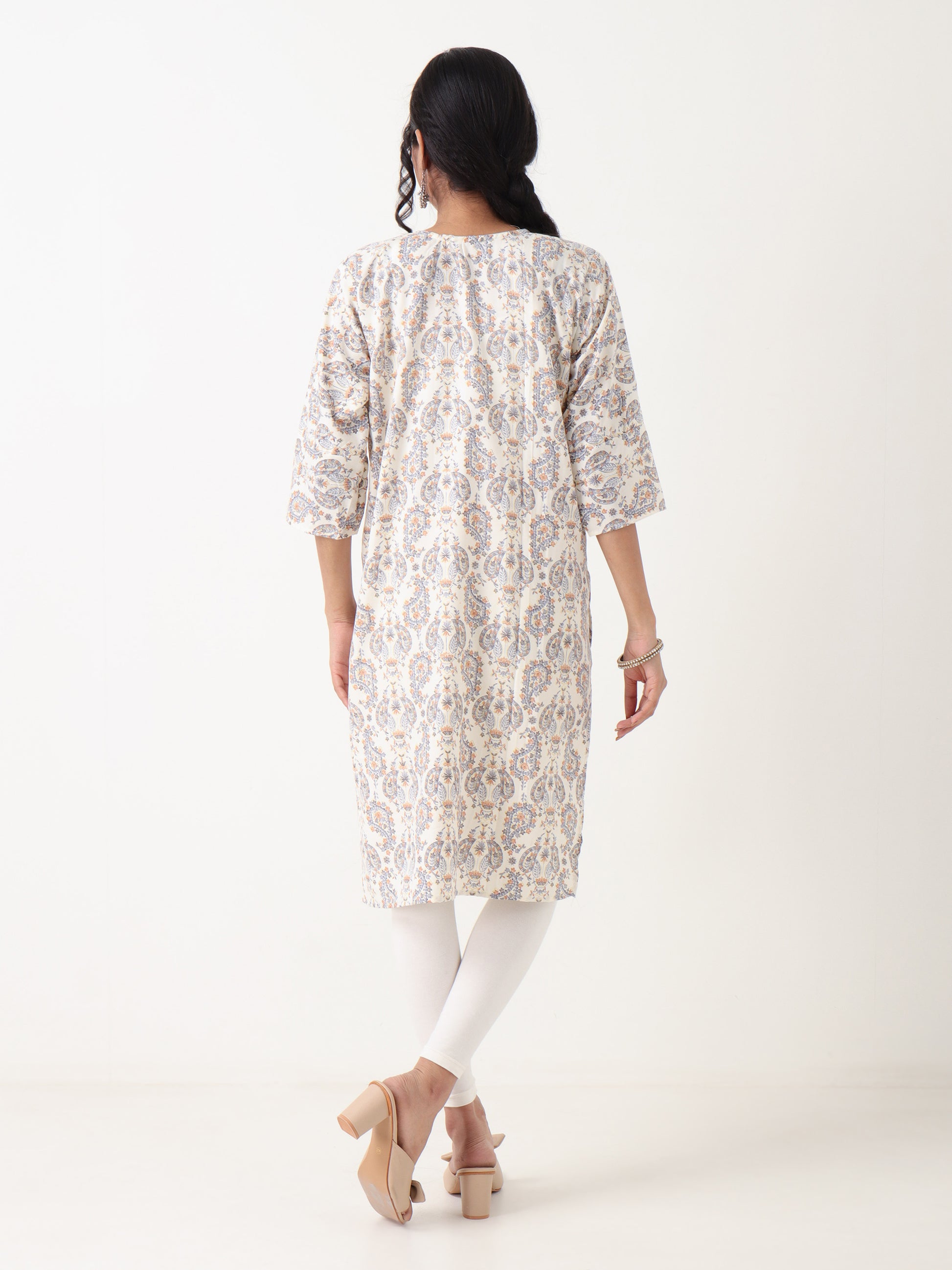 Printed Rayon Kurti for Women – Varnnan