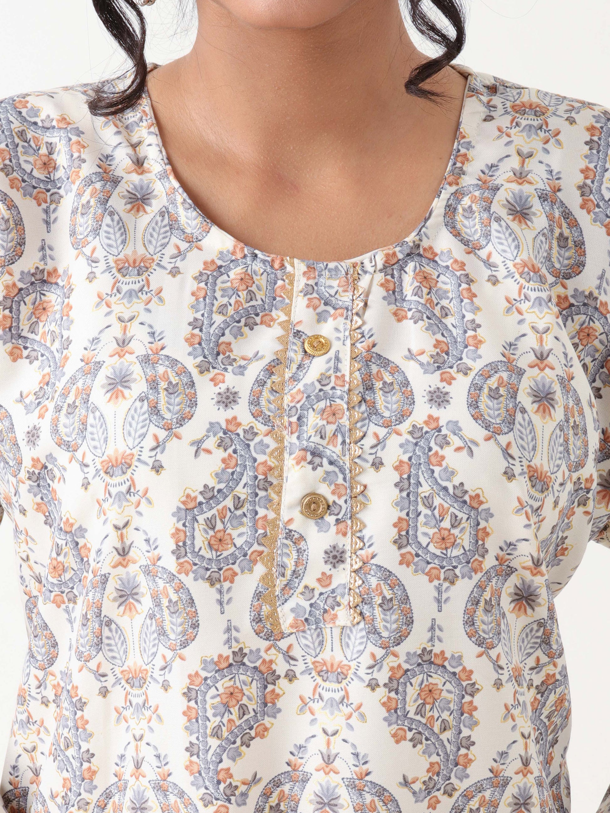 Printed Rayon Kurti for Women – Varnnan
