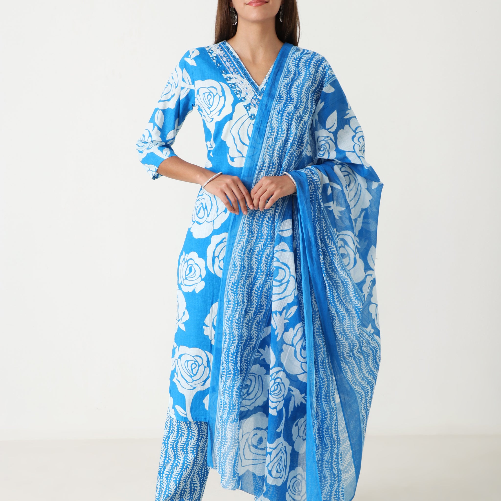 Designer cotton kurti with dupatta under 999 – party & outing wear