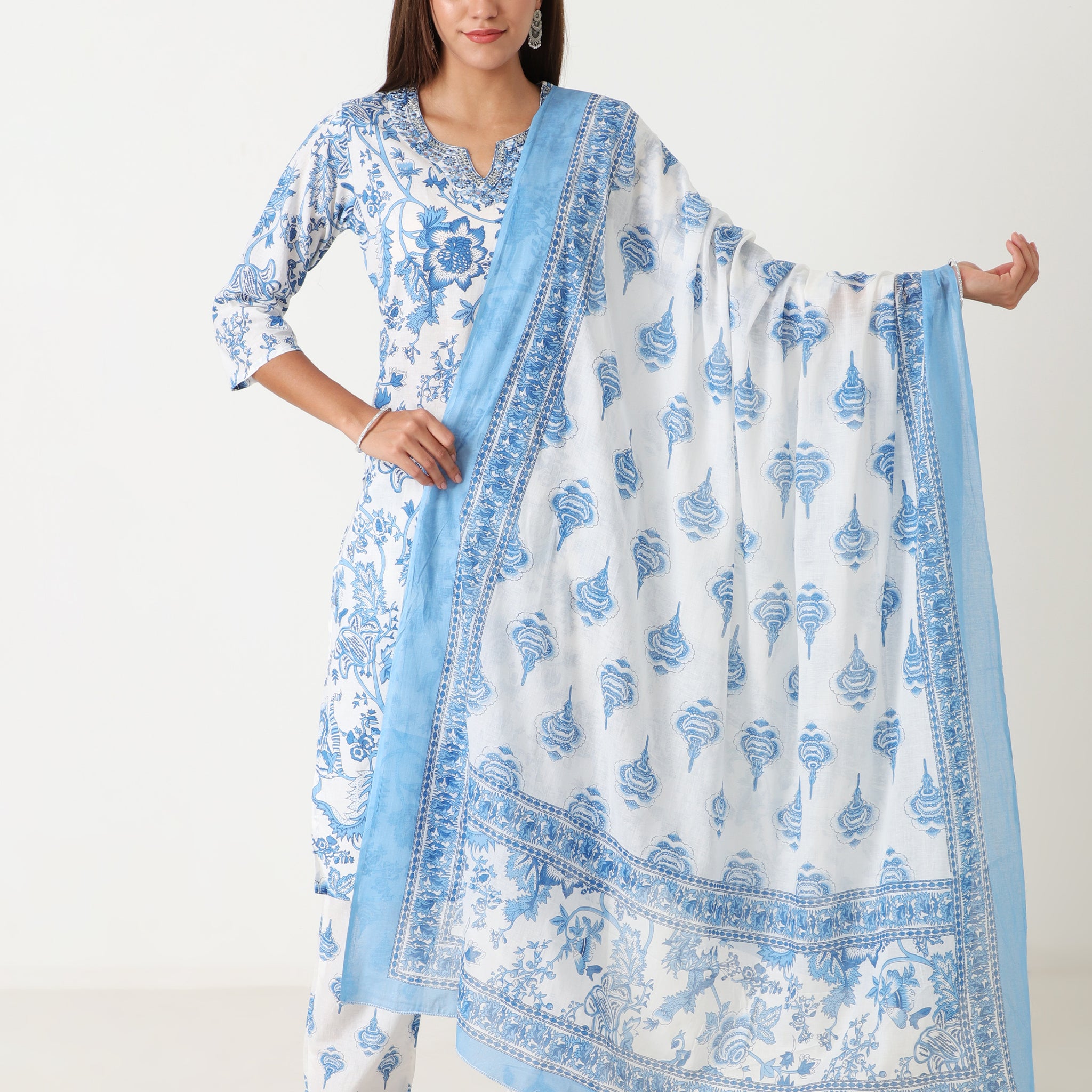 Best cotton kurti with dupatta under 999 – comfortable daily use