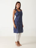 Lightweight blue cotton kurti set for women under 300 – ethnic fashion