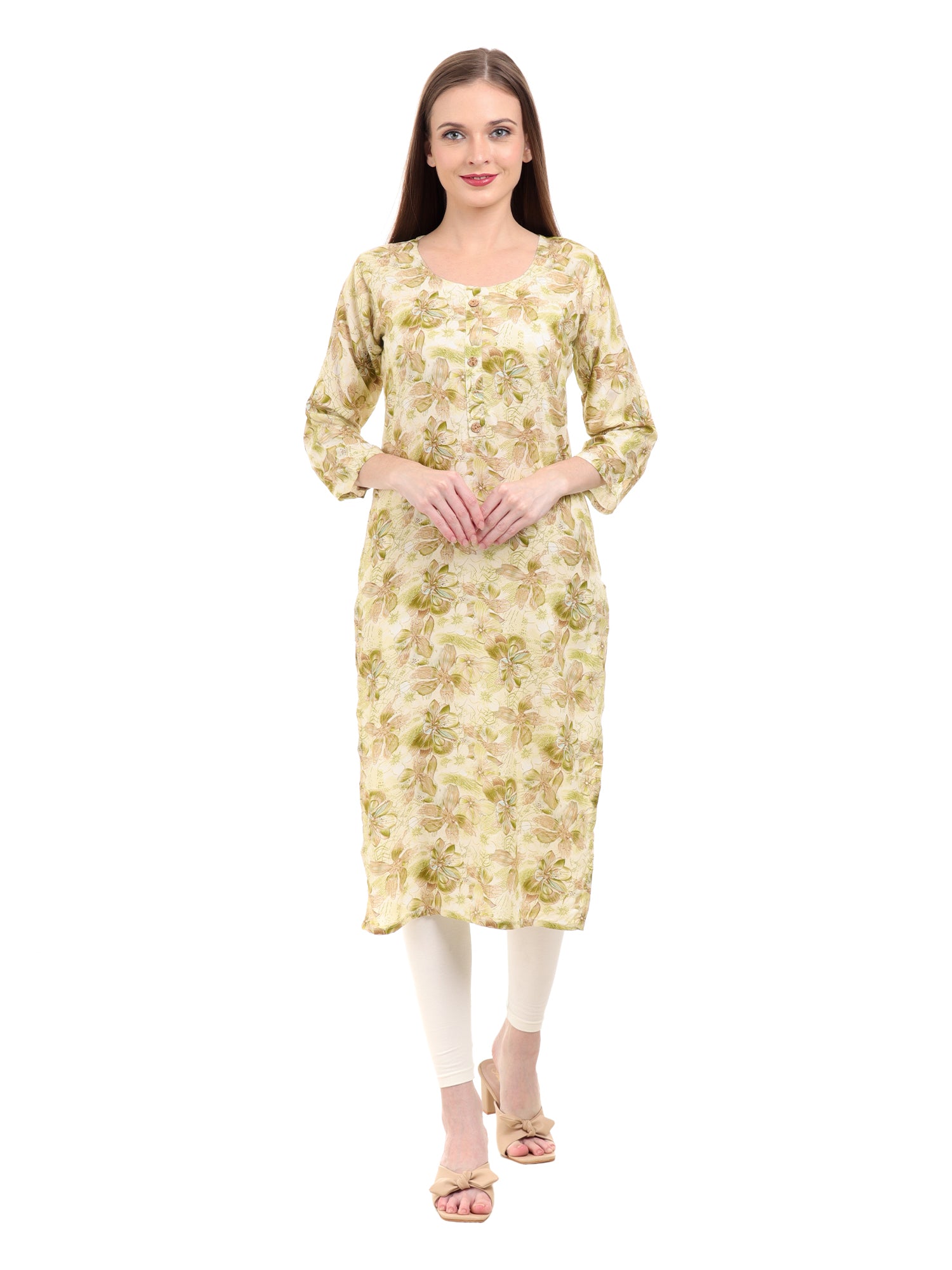 Varnnan Spring Touch Printed Kurti | Rayon Kurti For Women | Stylish Kurti Online | Varnnan