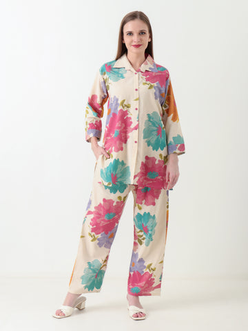 Varnnan Floral Flare Co-ord Set | Cotton Kurti For Women | Stylish Kurti Online | Varnnan