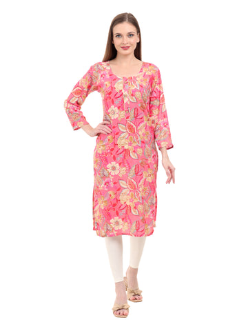 Varnnan Blossom Charm Kurti | Rayon Kurti For Women | Stylish Kurti Online | Varnnan
